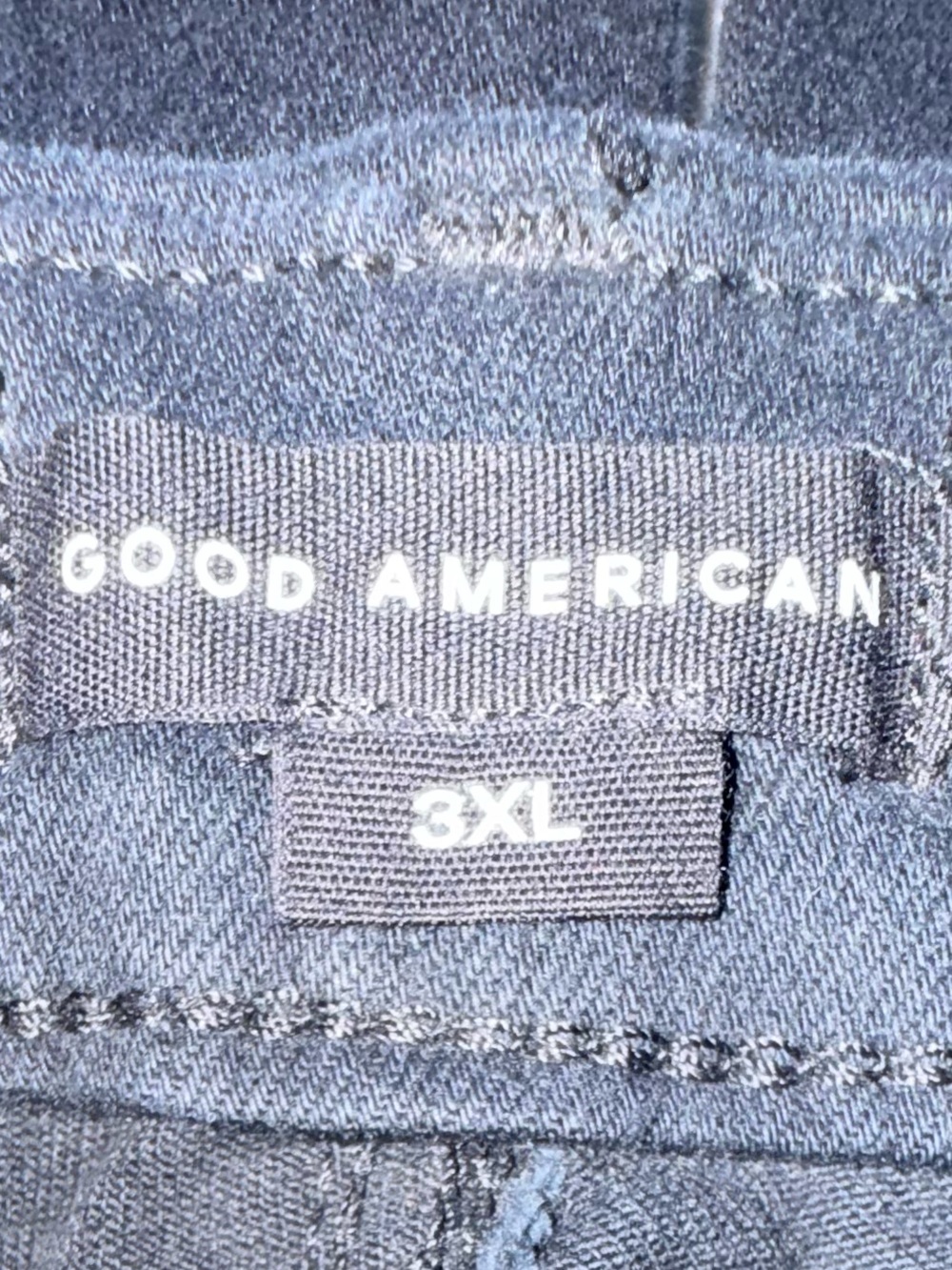 Good American Power Stretch Pull-On Straight Leg Jeans NWT 3XL Black - Picture 11 of 13